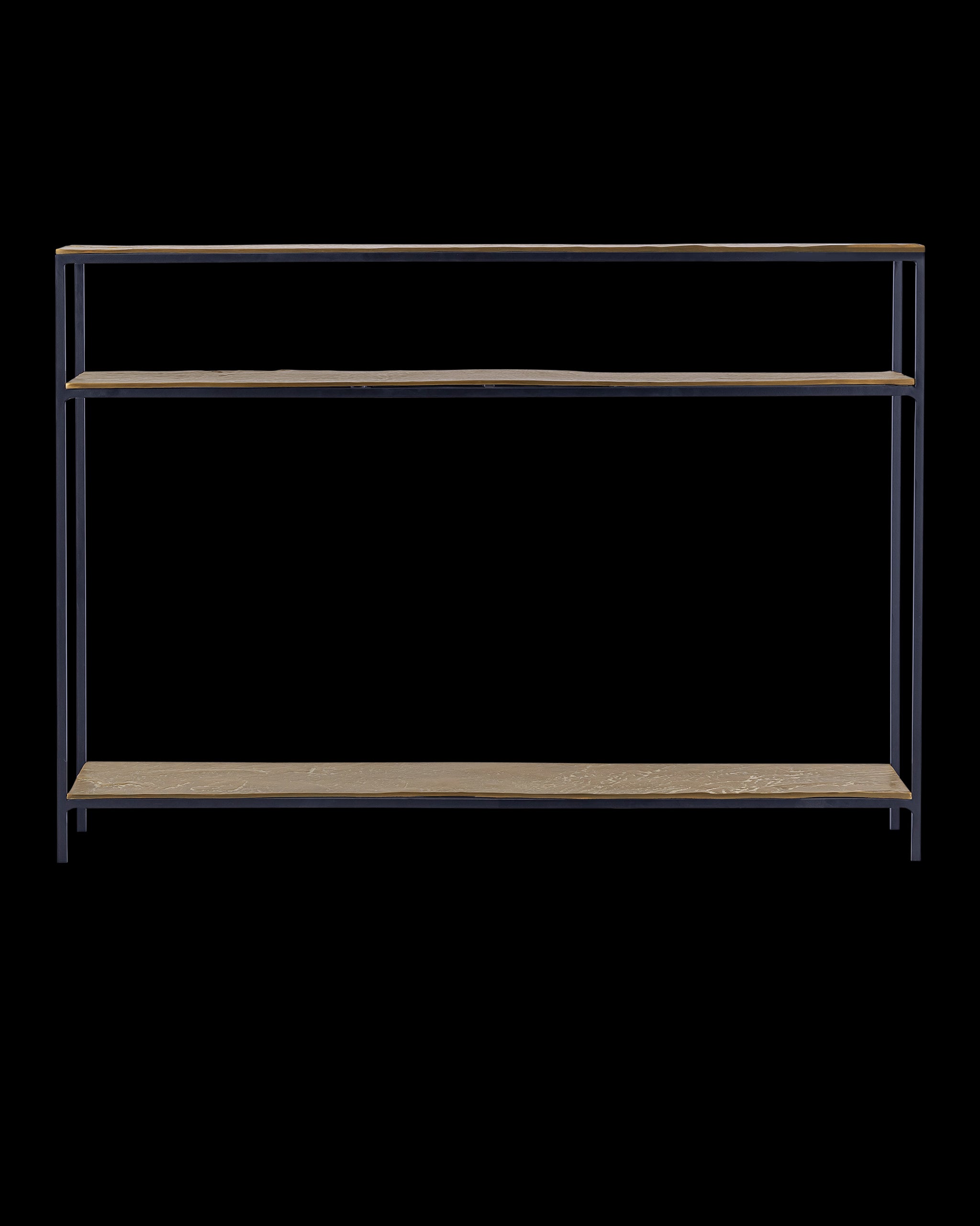 Currey & Company Lathi Brass Console Table