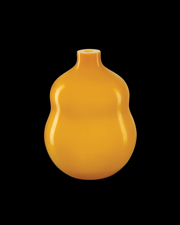 Currey & Company Imperial Yellow Peking Small Double Gourd Vase