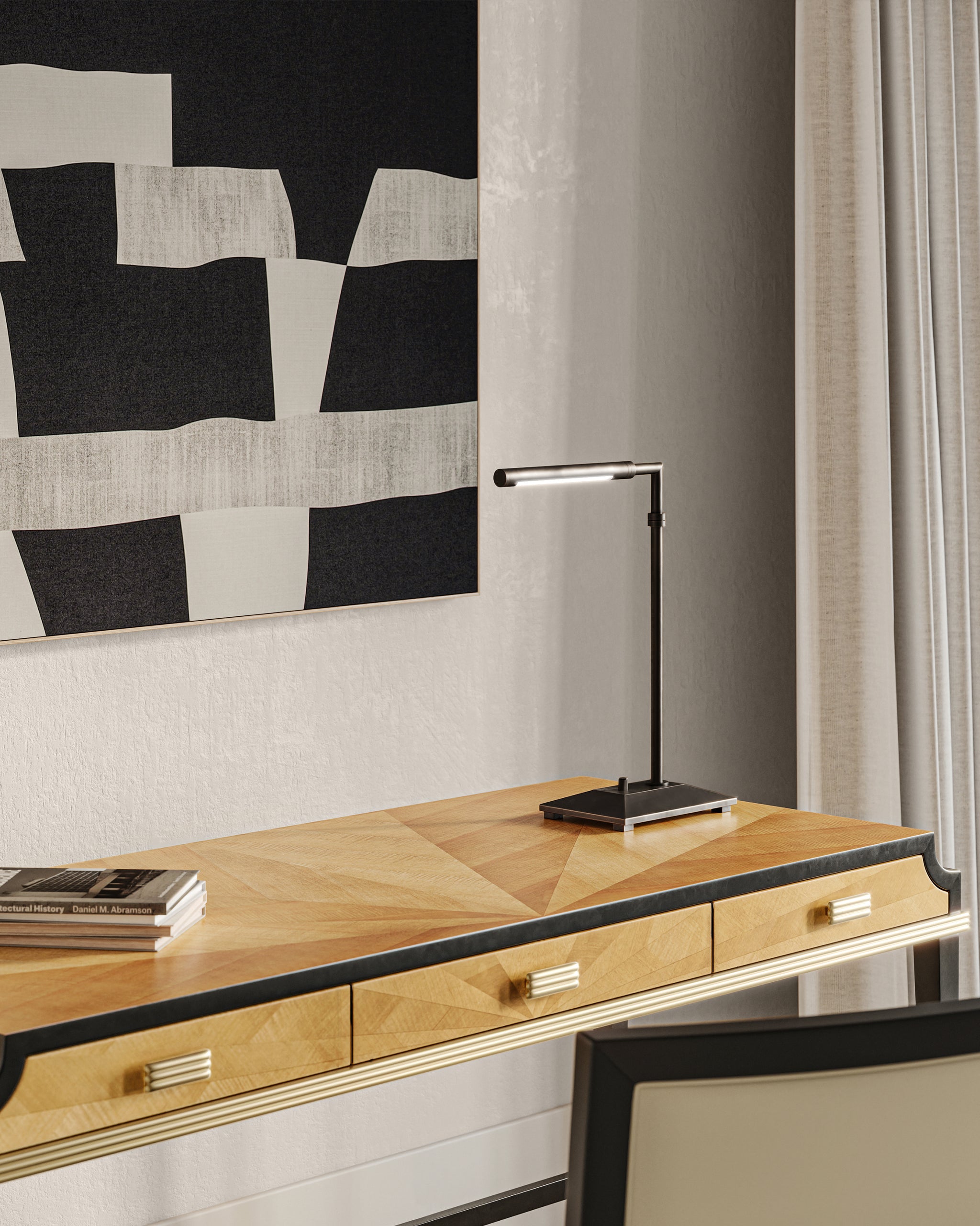 Currey & Company Autrand Bronze Desk Lamp