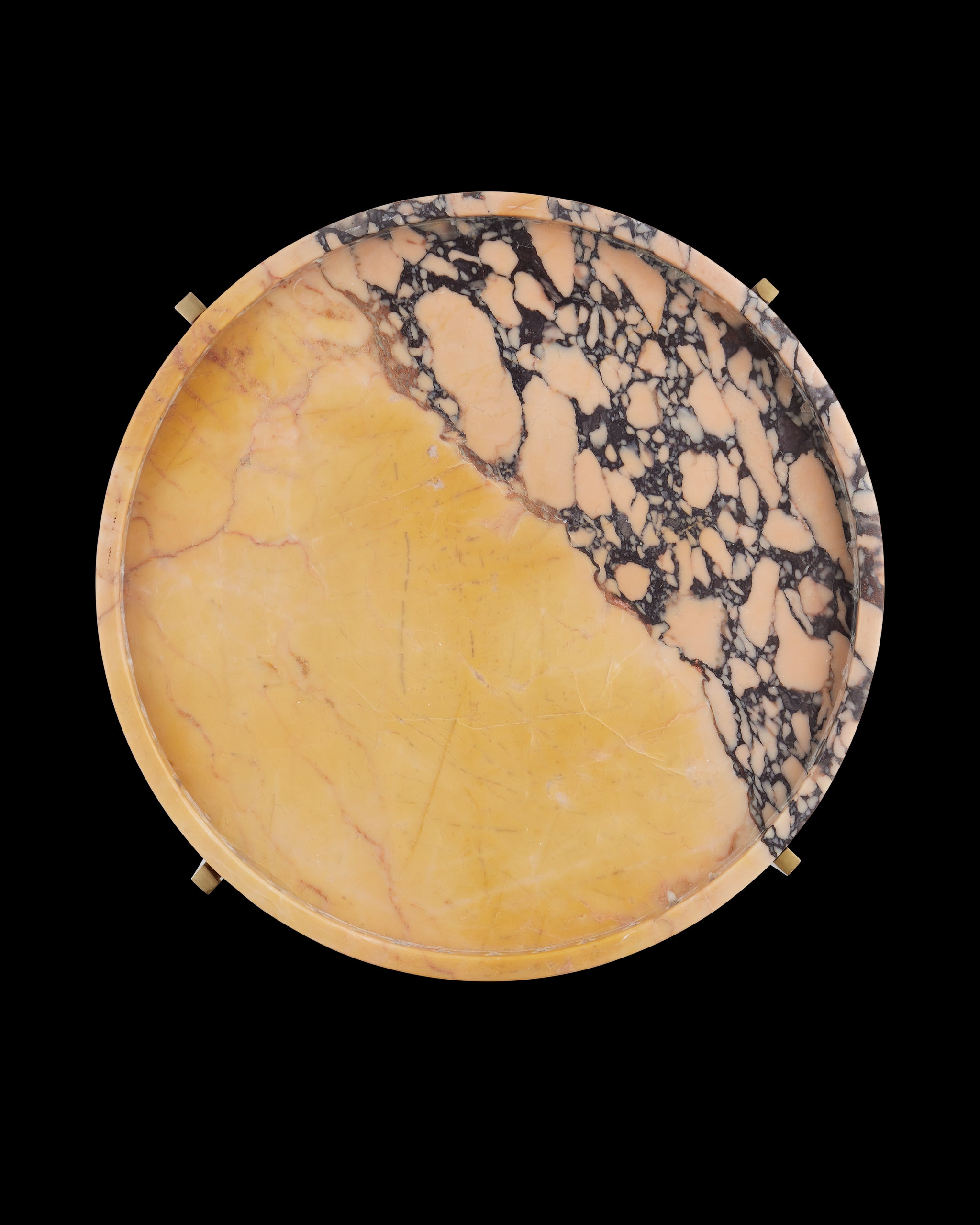 Currey & Company Freya Purple Breccia Accent Table