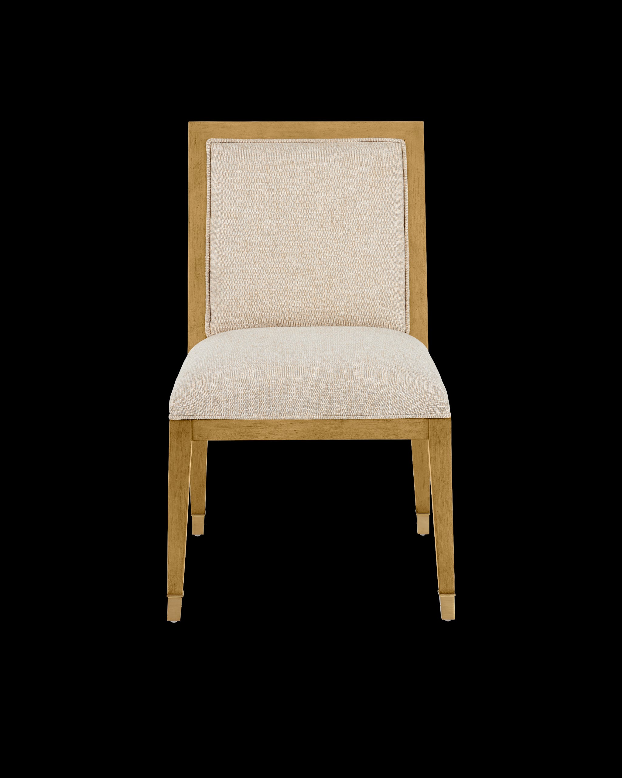 Currey & Company Santos Sea Sand Side Chair, Liller Malt