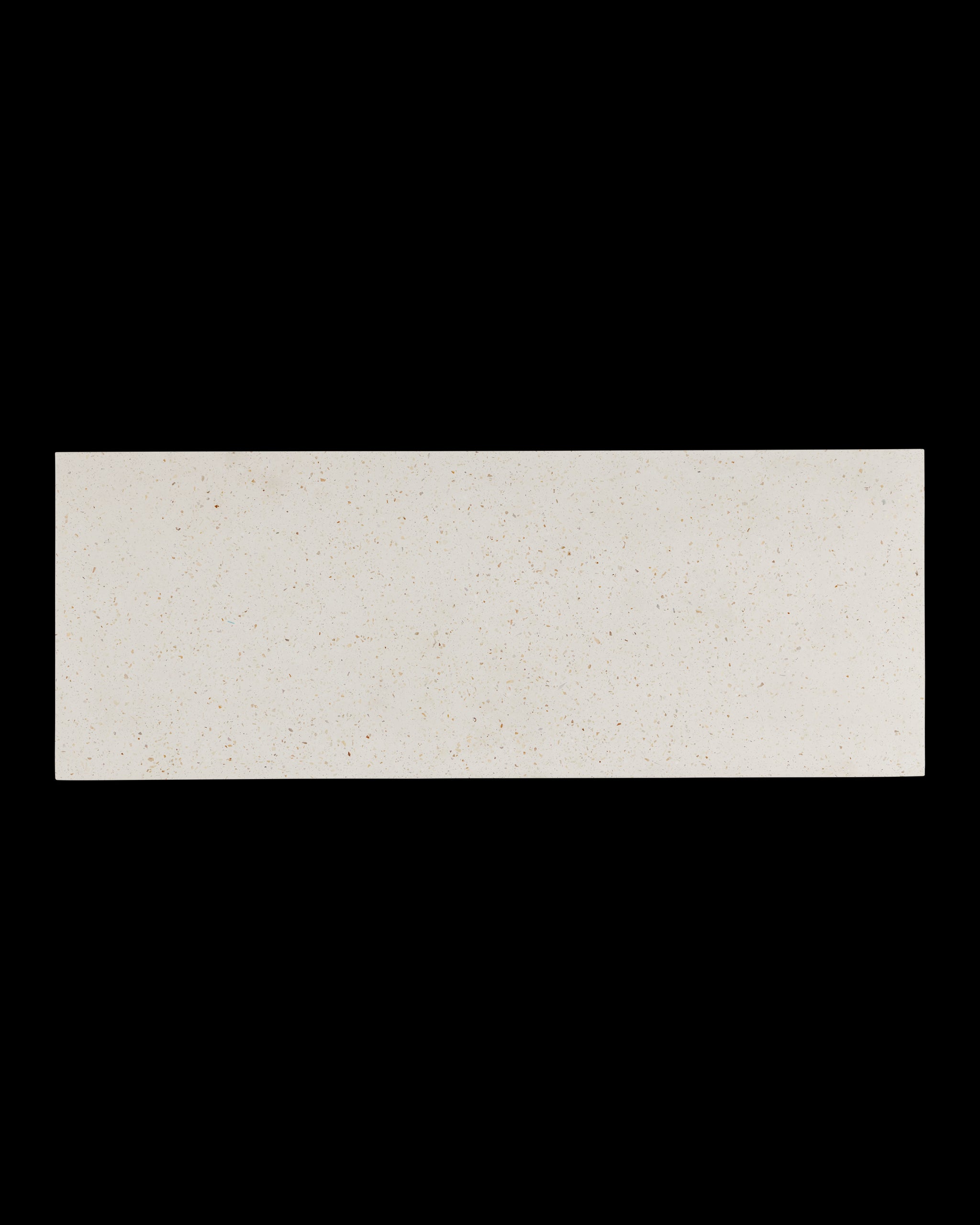 Currey & Company Carson Ivory Terrazzo Bench