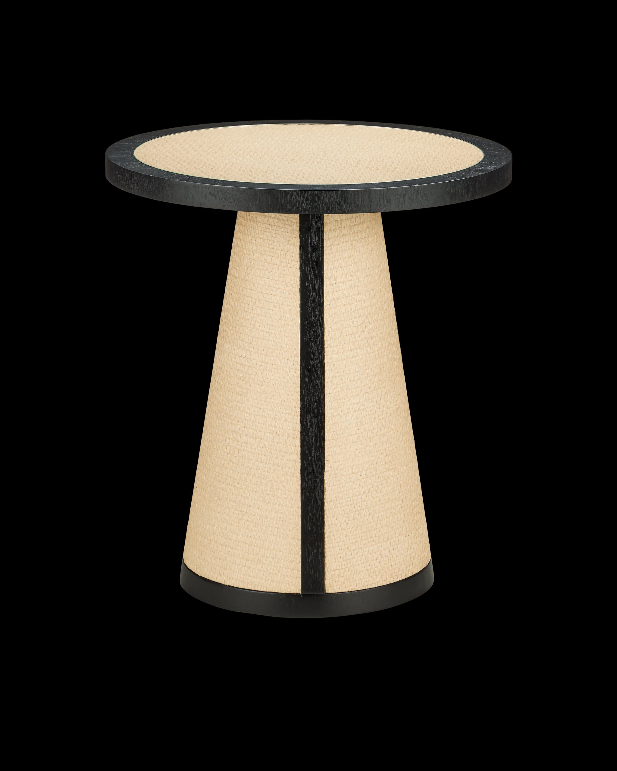 Currey & Company Deanna Raffia Accent Table