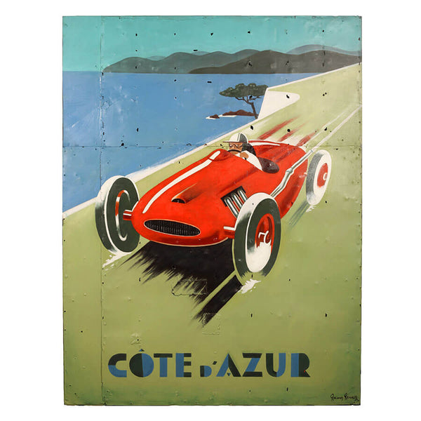 Bobo Intriguing Objects Art on Reclaimed Metal 'Cote D Azur'
