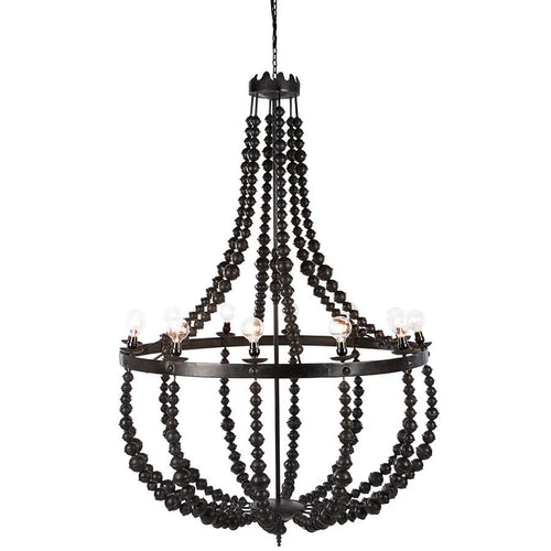 Metal Beaded Chandelier by Bobo Intriguing Objects, Size Large