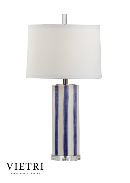 Wildwood Vietri Sailor Stripe Lamp in Blue