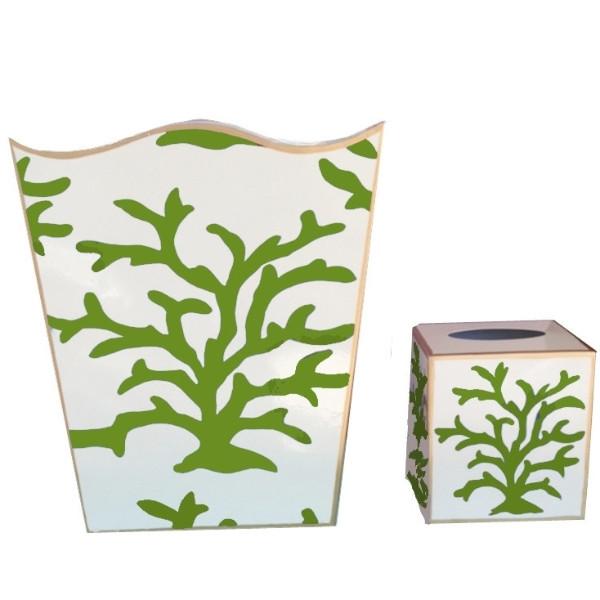 Dana Gibson Coral Wastebasket