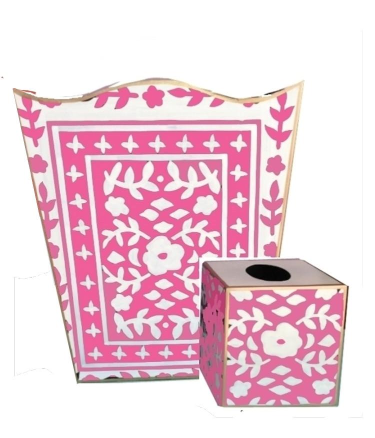Dana Gibson Mosaic Wastebasket or Tissue Box
