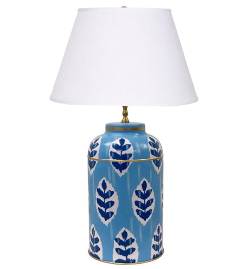 Dana Gibson Louvre Ikat Tea Caddy Lamp