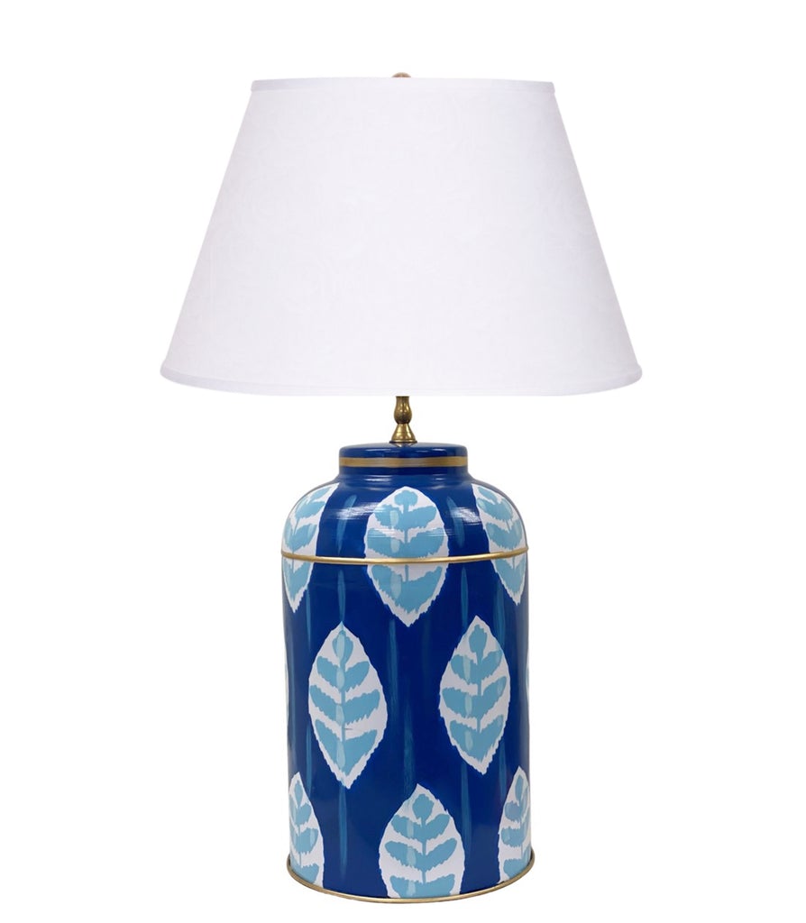 Dana Gibson Louvre Ikat Tea Caddy Lamp