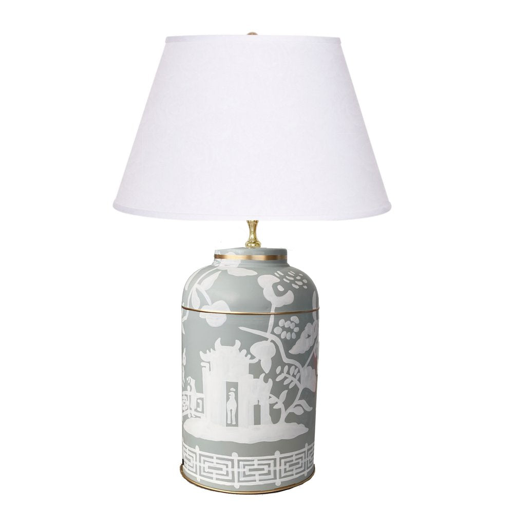 Dana Gibson Xanadu Tea Caddy Lamp