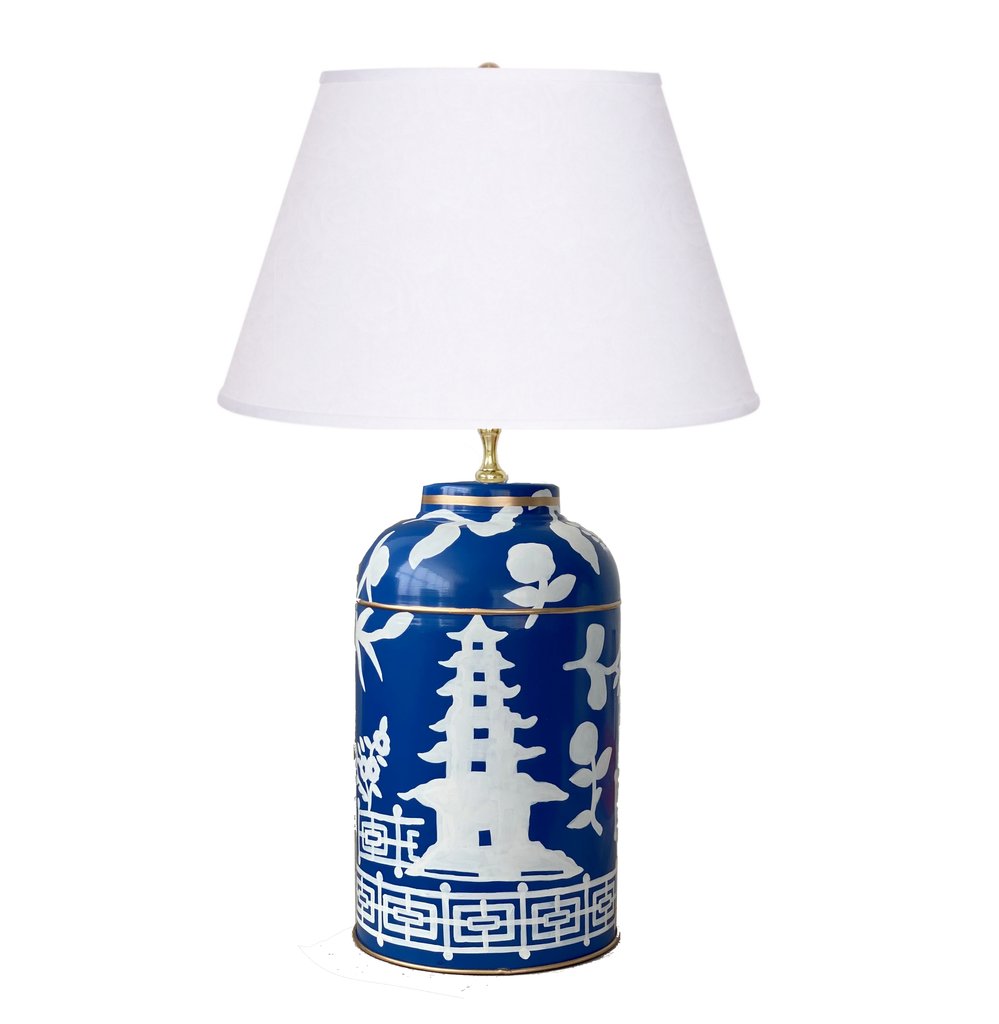 Dana Gibson Xanadu Tea Caddy Lamp