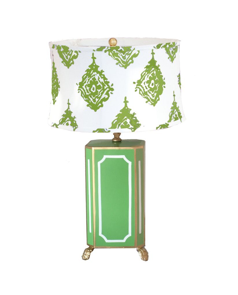 Dana Gibson Devon Lamp in Green