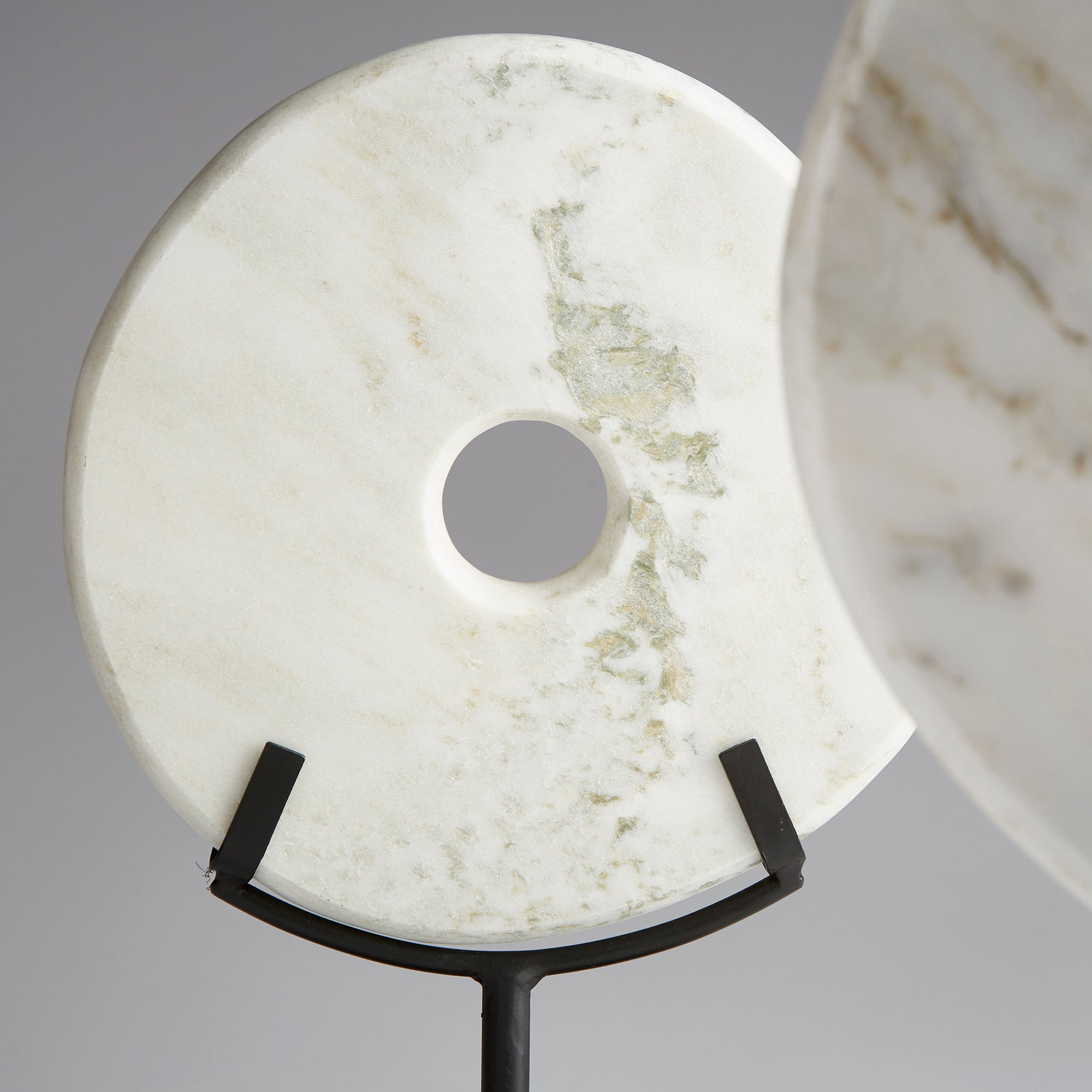 Large White Disk On Stand By Cyan Design