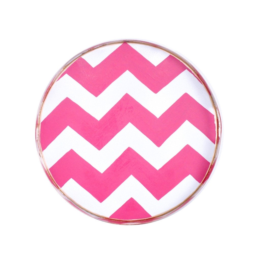 Dana Gibson Bargello Tray, Orange