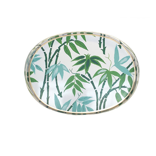 Dana Gibson Fontaine in Green Oval Tray