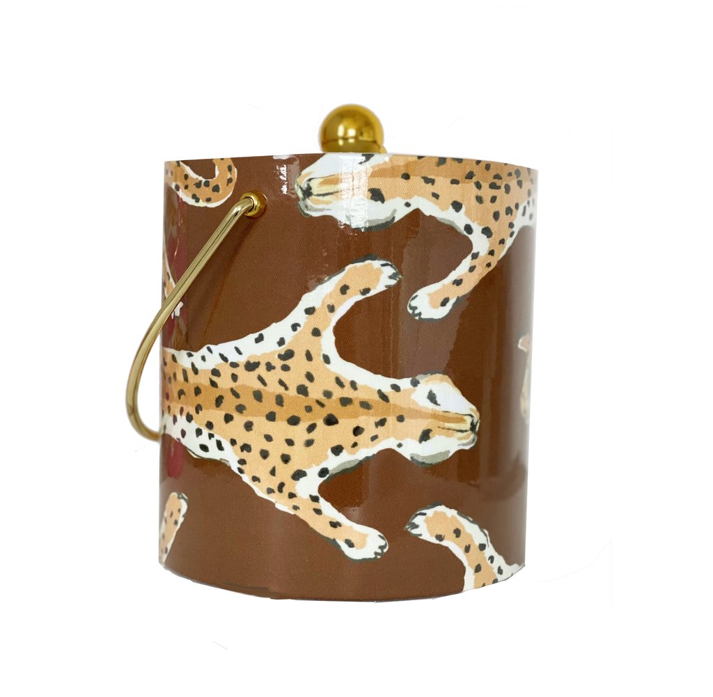 Dana Gibson Leopard Ice Bucket