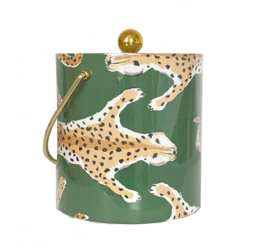 Dana Gibson Leopard Ice Bucket