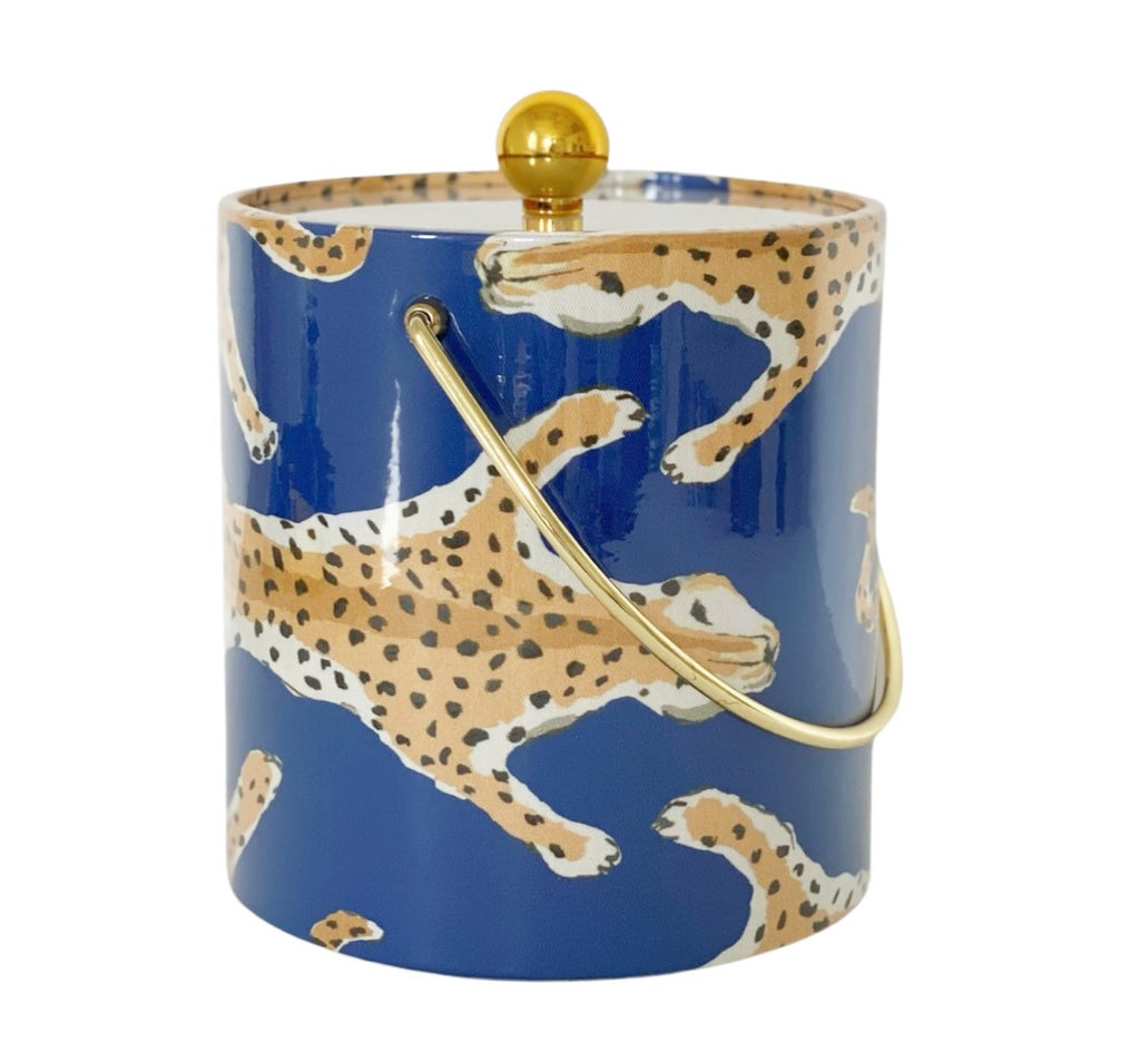 Dana Gibson Leopard Ice Bucket