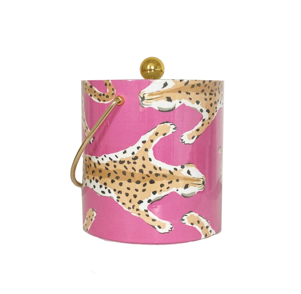 Dana Gibson Leopard Ice Bucket