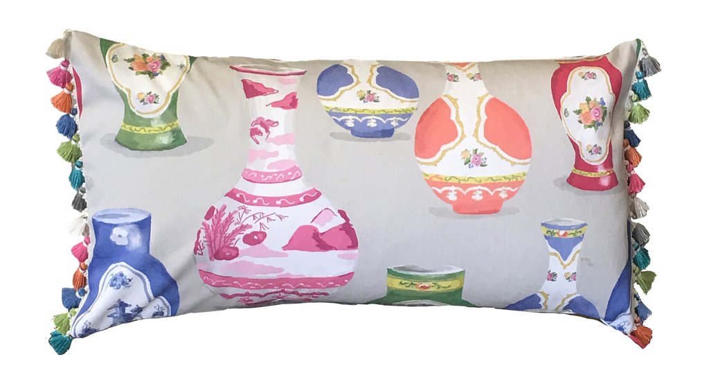 Dana Gibson Meissen Lumbar Pillow