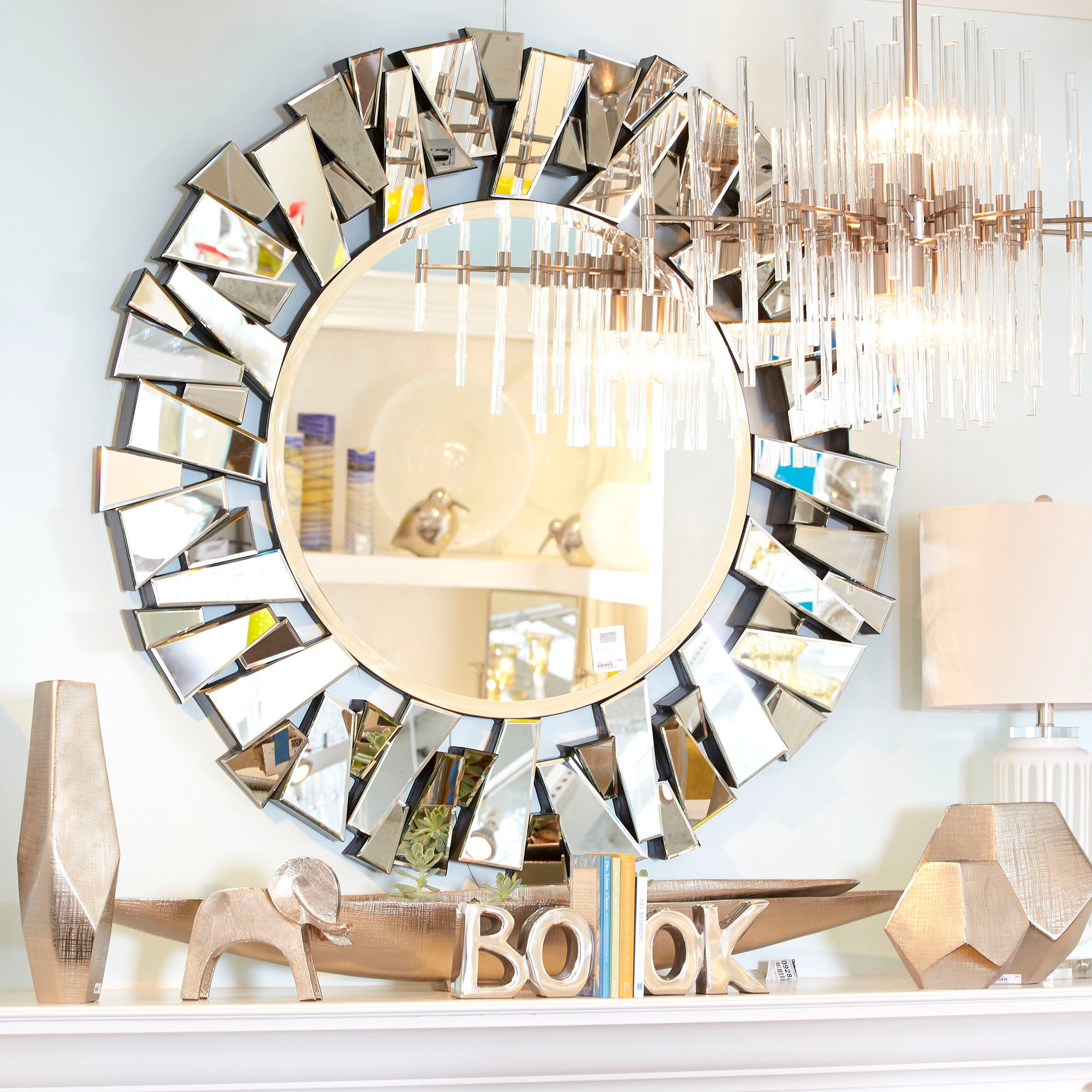 Circle Cityscape Mirror   By Cyan Design