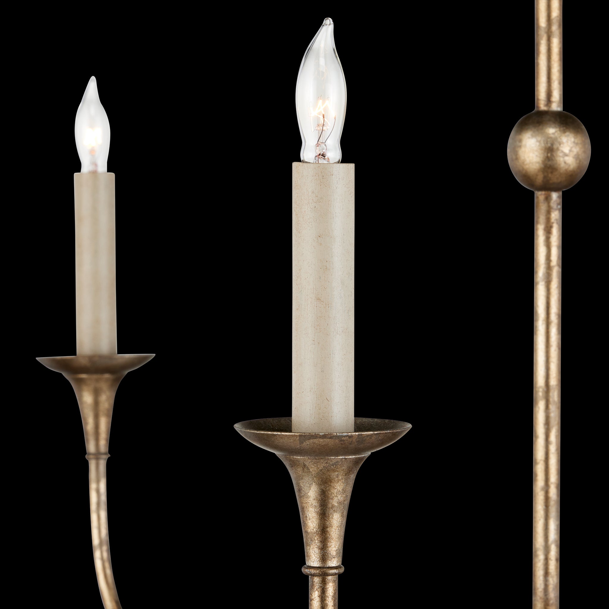 Currey & Company Nottaway 44.25" Bronze 9 Light Two Tier Chandelier