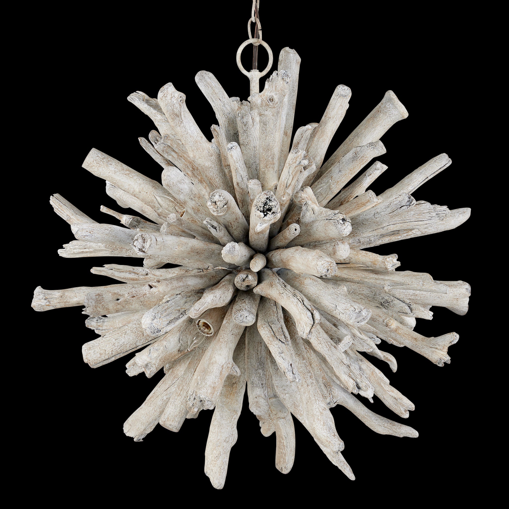 Currey & Company Kuka 25" Driftwood 6 Light Pendant
