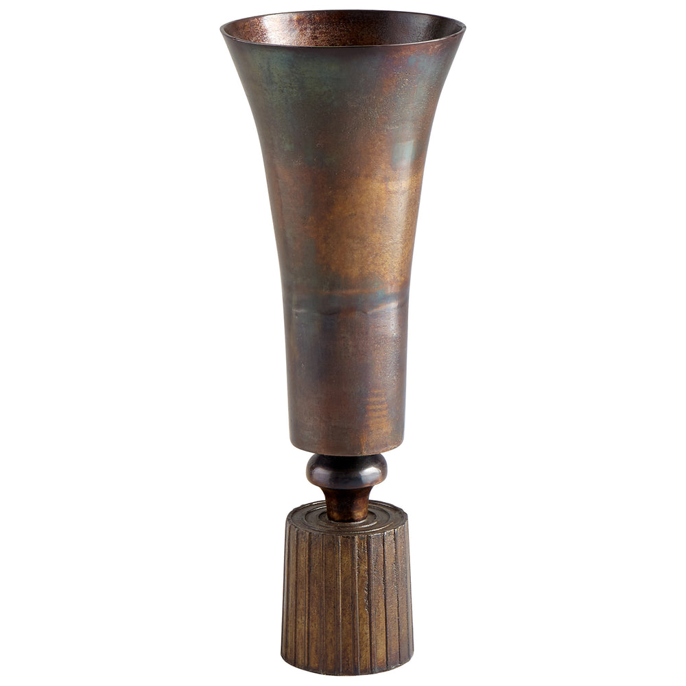 Large Patina Power Vase By Cyan Design