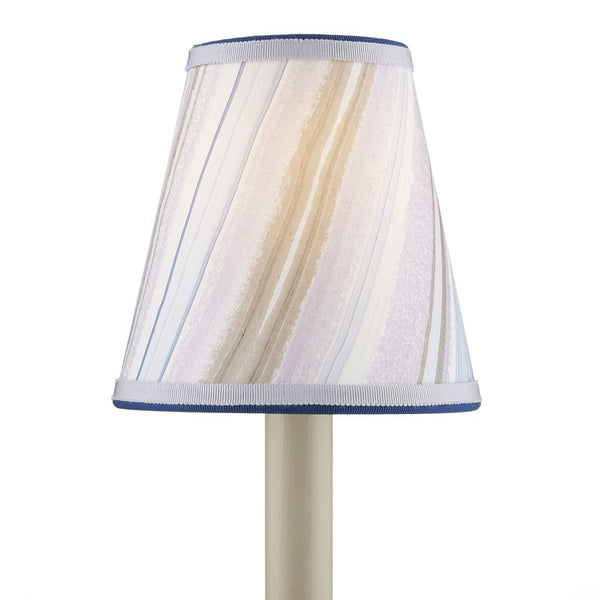 Currey And Company Marble Paper Tapered Chandelier Shade Lavender Agate