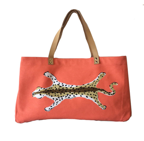 Dana Gibson Leopard Tote Bag