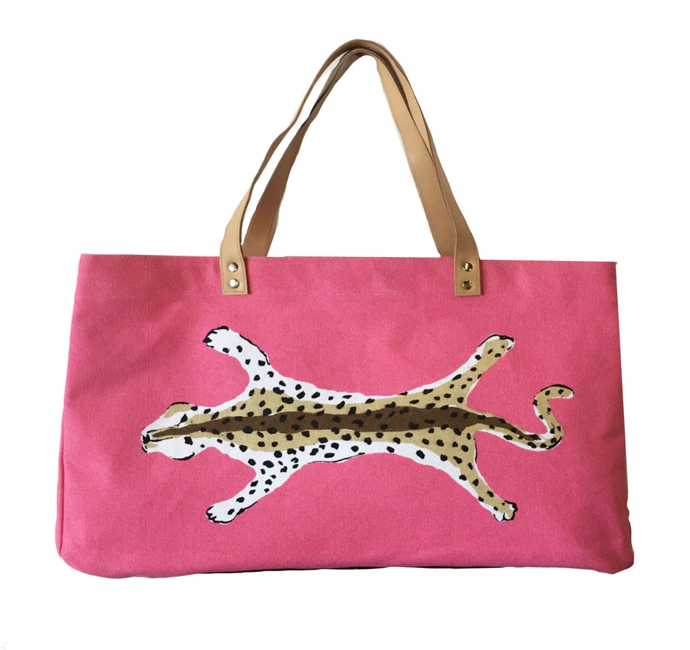 Dana Gibson Leopard Tote Bag