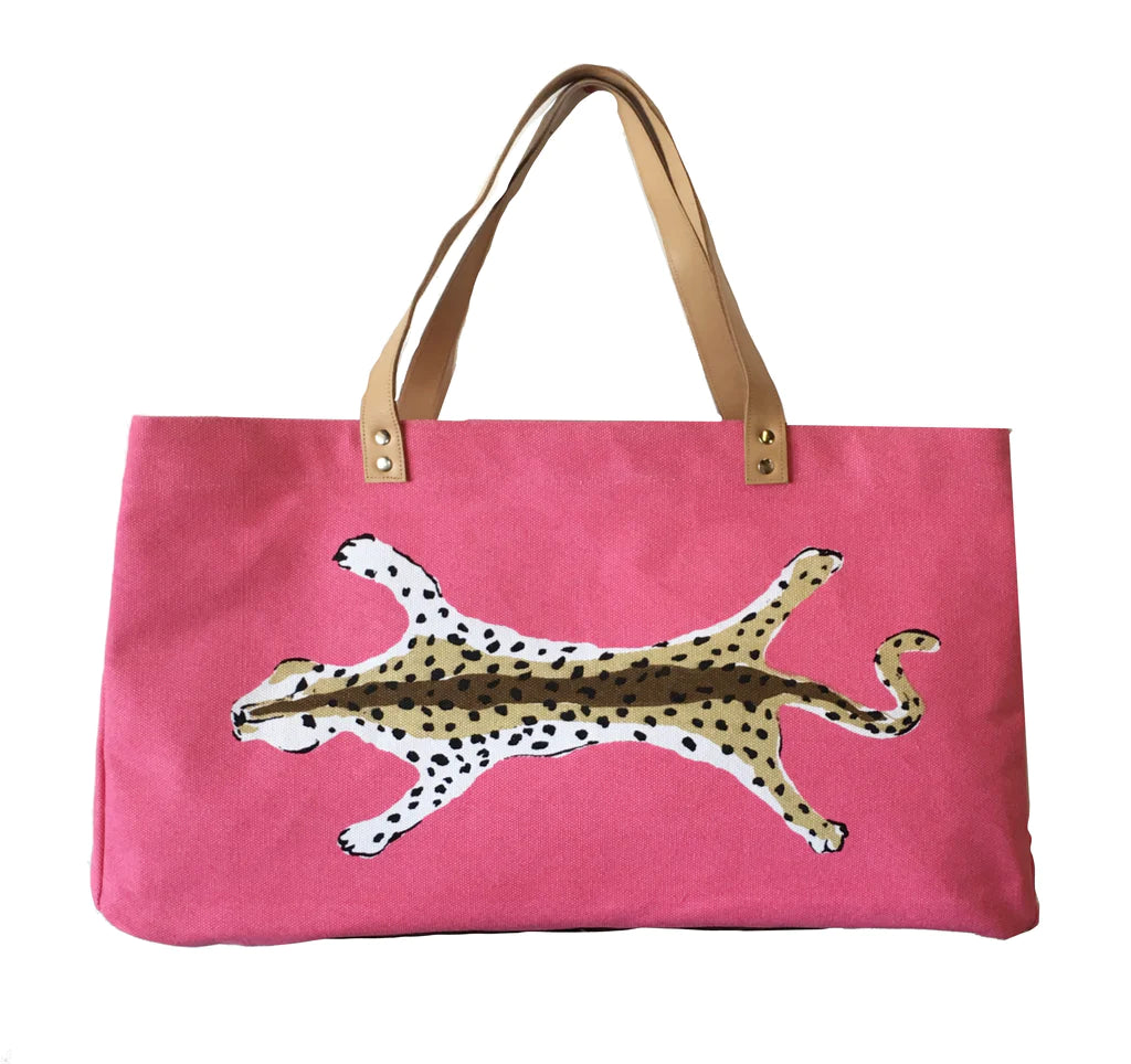 Dana Gibson Leopard Tote Bag