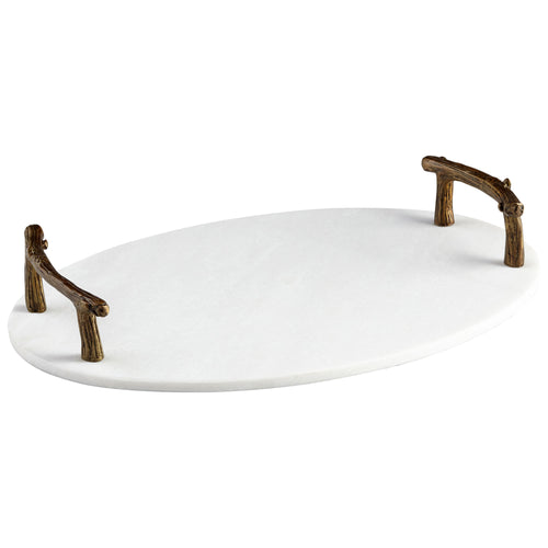 Marble Woods Tray By Cyan Design