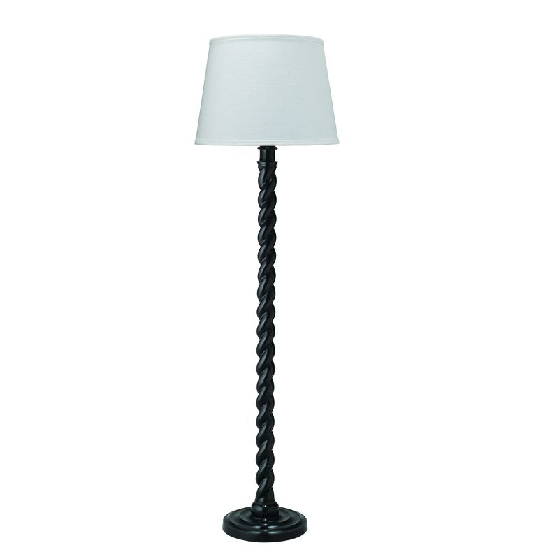 Jamie Young Barley Twist Floor Lamp In Black