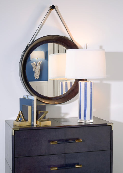 Wildwood Vietri Sailor Stripe Lamp in Blue