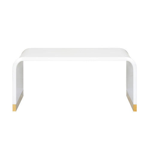 Chelsea House Waterfall Coffee Table White