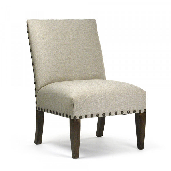 Zentique #100 24" Chair Antique Natural Linen