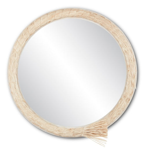 Jamie Beckwith For  Currey And Company Seychelles Round Mirror