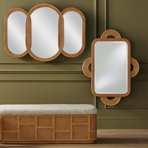 Currey And Company Santos Sea Sand Rectangular Mirror