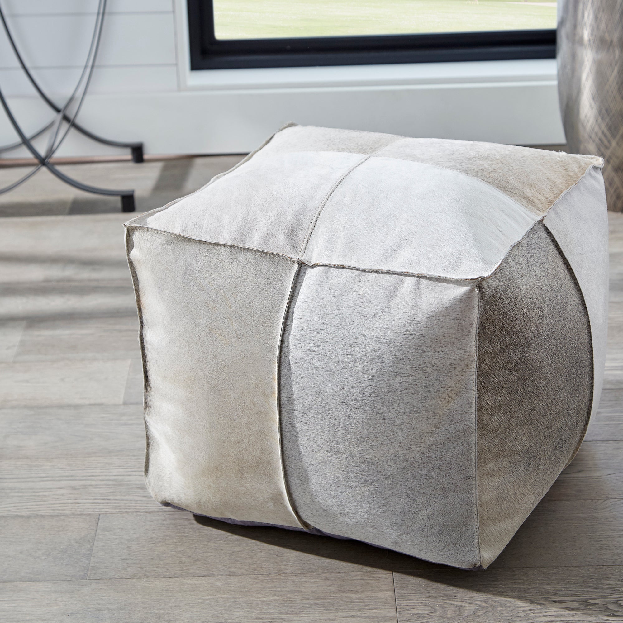 Brixton Pouf By Cyan Design