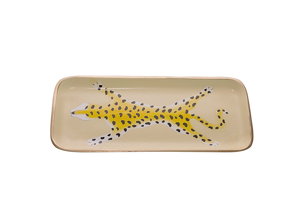 Dana Gibson Leopard Tray, Small