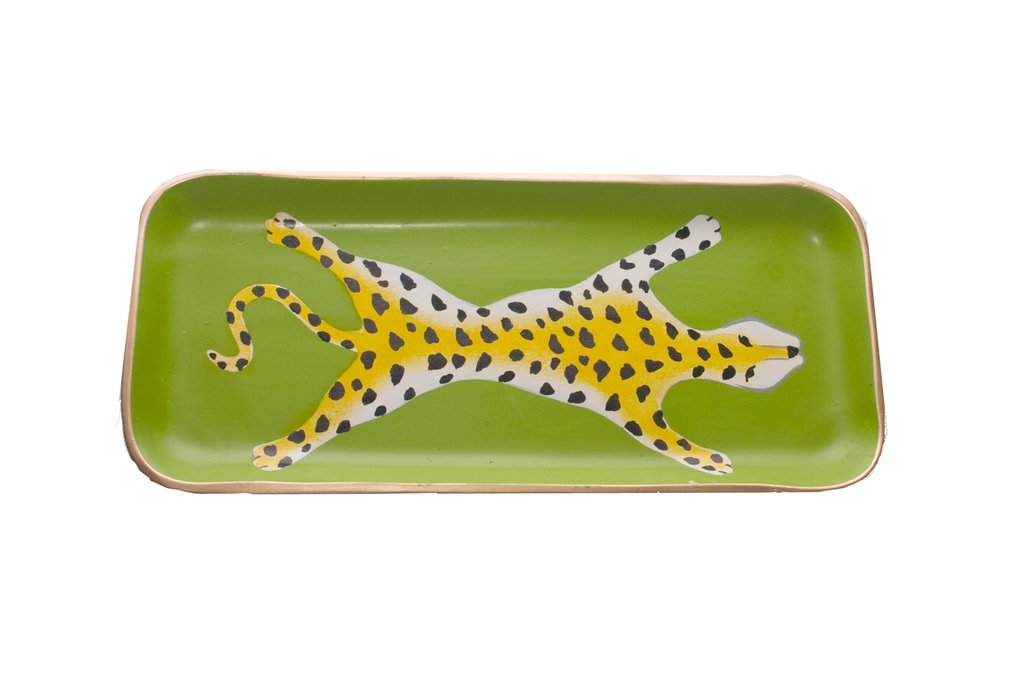 Dana Gibson Leopard Tray, Small
