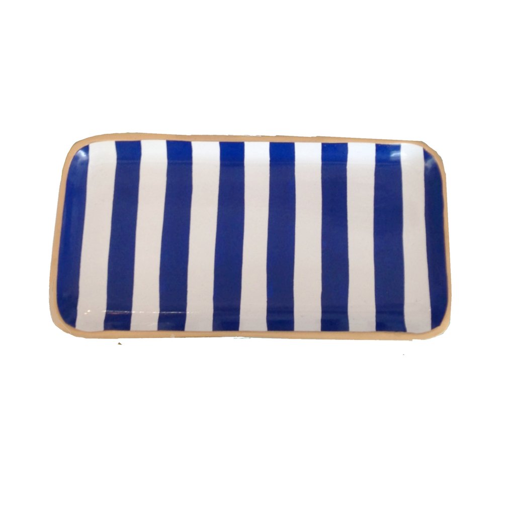 Dana Gibson Striped Tray