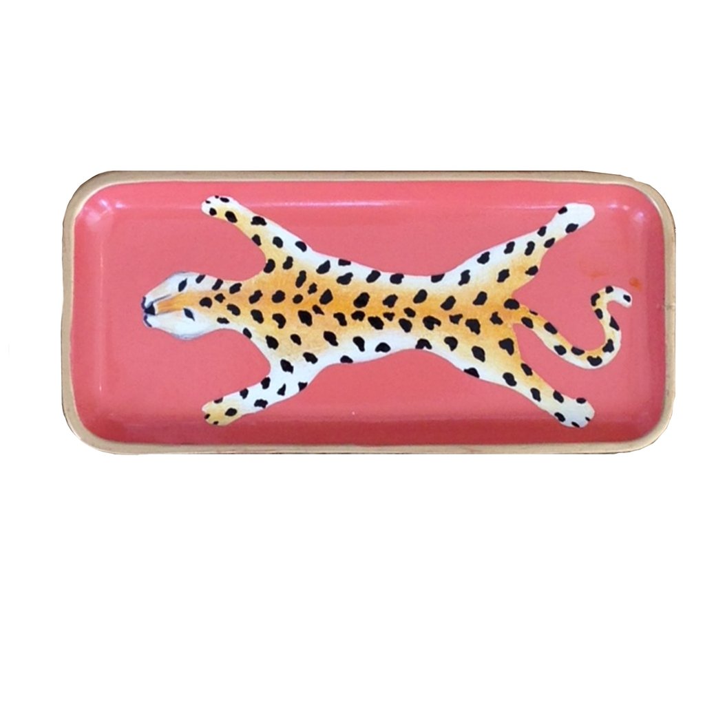 Dana Gibson Leopard Tray, Small