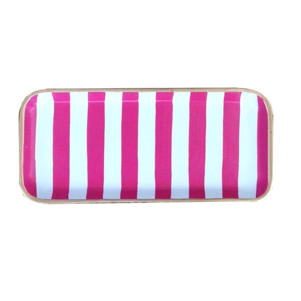 Dana Gibson Striped Tray
