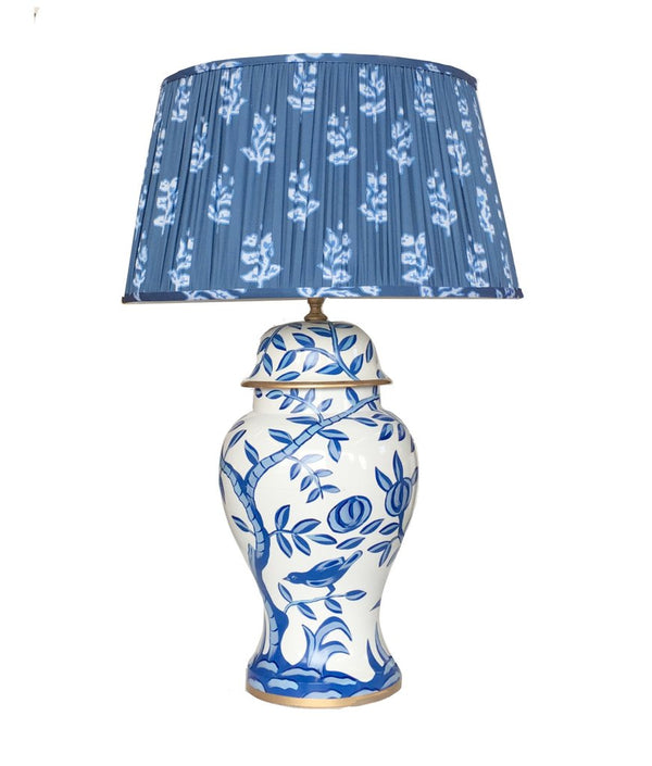 Dana Gibson Cliveden Lamp With Custom Pleated Shade