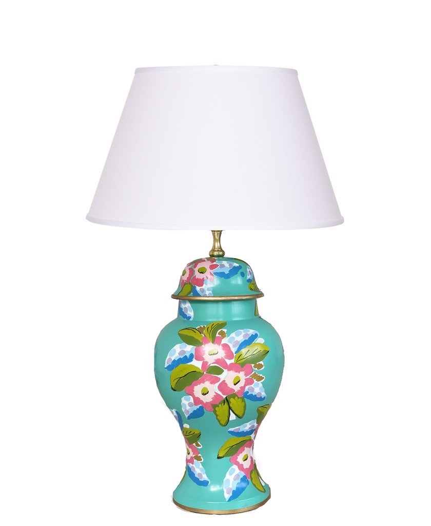 Dana Gibson Elsie Lamp in Turquoise