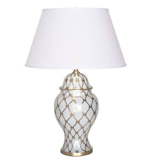 Dana Gibson French Twist Table Lamp, Gold