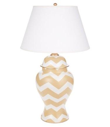 Dana Gibson Bargello Lamp in Taupe, Large